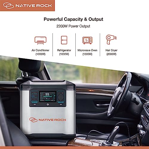 Native Rock 2200W Portable Power Station - Pro - Lift