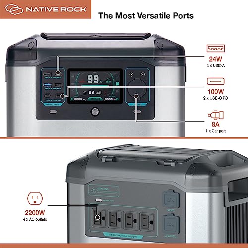 Native Rock 2200W Portable Power Station - Pro - Lift
