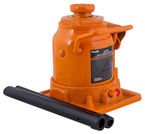Pro - Lift 20 Ton Shorty Hydraulic Bottle Jack - Portable Car Jack 40000 Lbs Capacity with Pump Handle for Car Sedans SUV - Pro - Lift