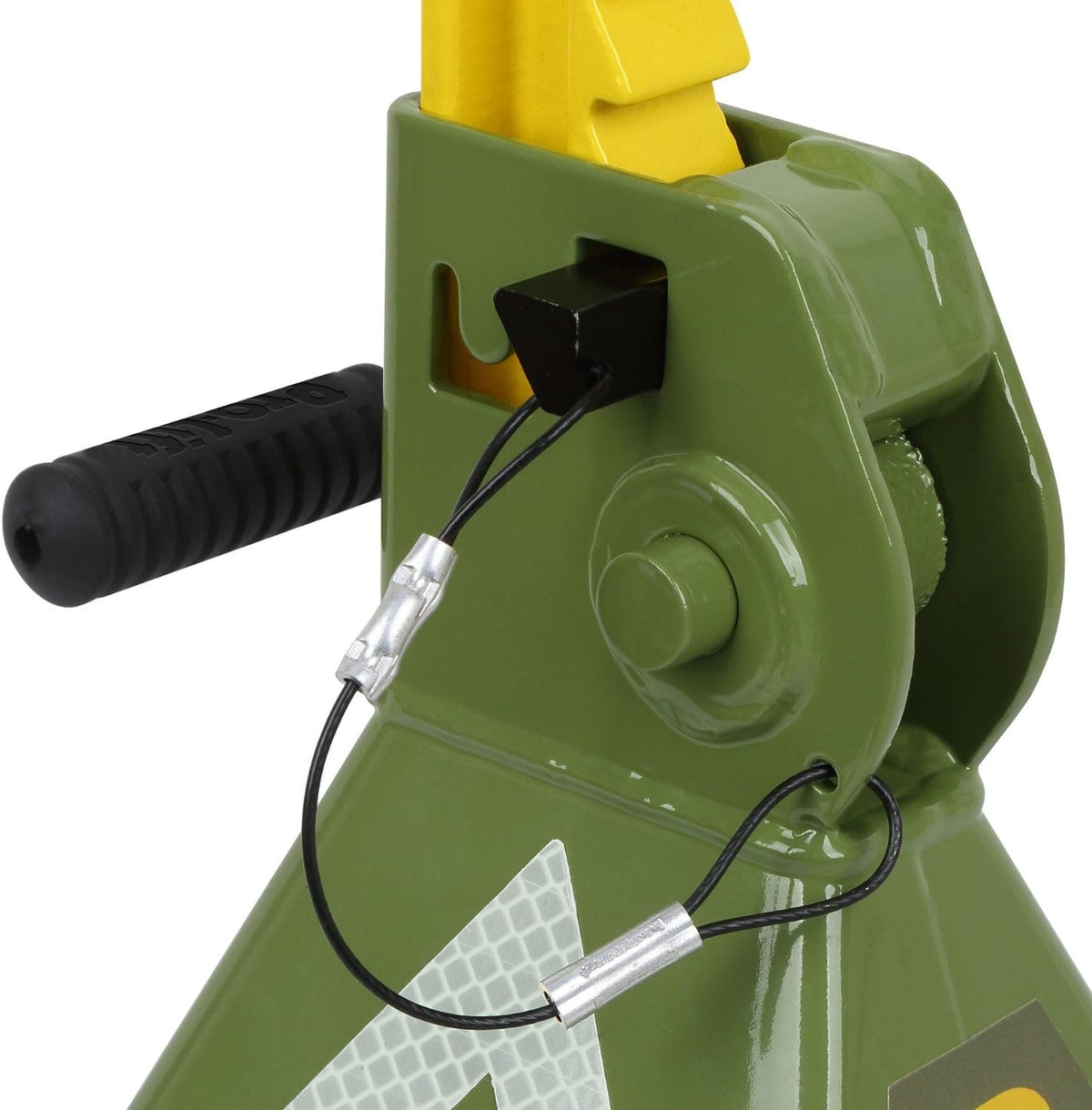 Pro - Lift Trifecta 2 - Ton Jack Stand Pair with Reflective Glow - in - the - Dark Safety Triangle, Double Locking Pins, and Extra - Wide Stable Base - Pro - Lift
