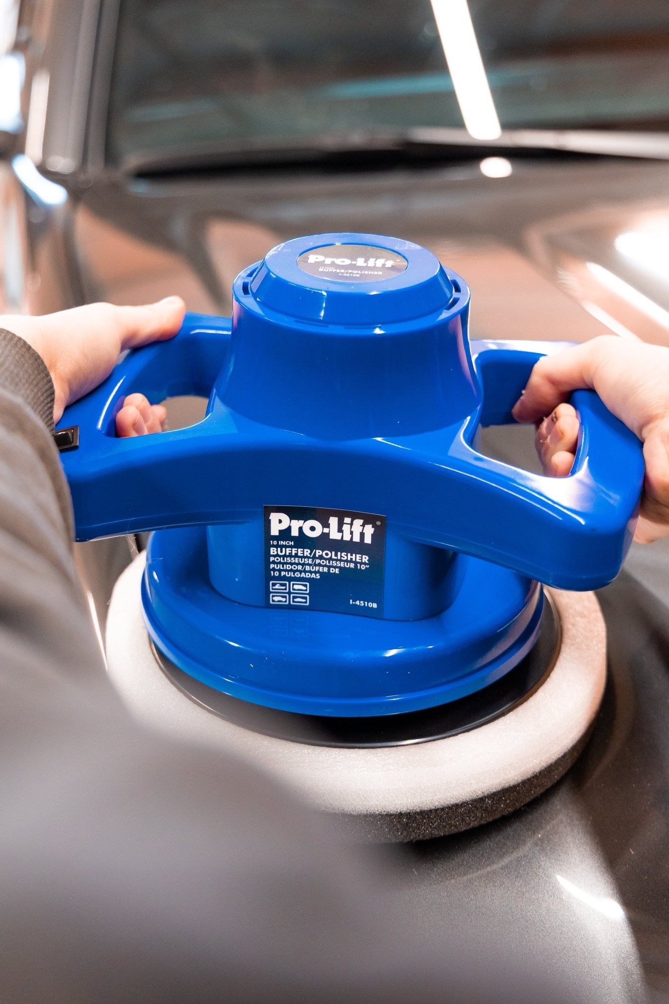 Pro-Lift 10-Inch Buffer/Polisher: High-Speed Car Detailing Made Easy