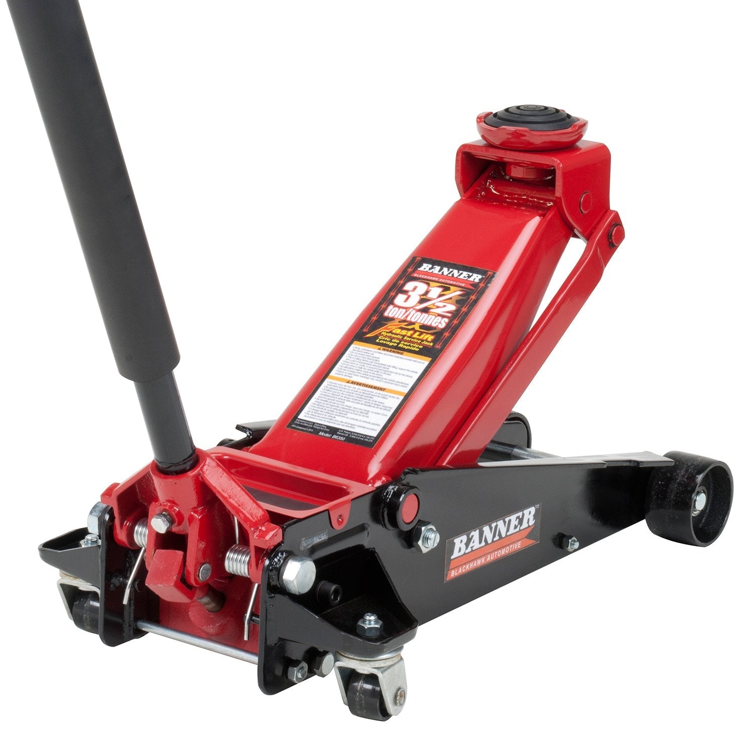 Blackhawk 3.5 Ton Capacity Black/Red Fast Lift Service Jack - Pro - Lift