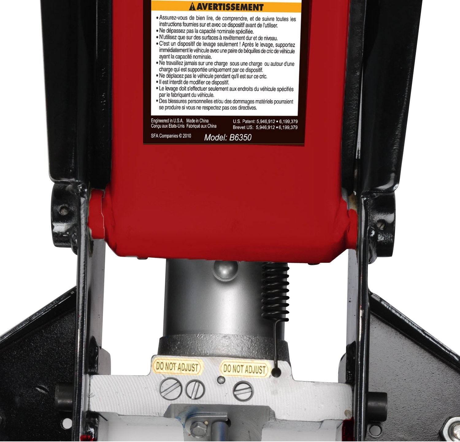 Blackhawk 3.5 Ton Capacity Black/Red Fast Lift Service Jack - Pro - Lift