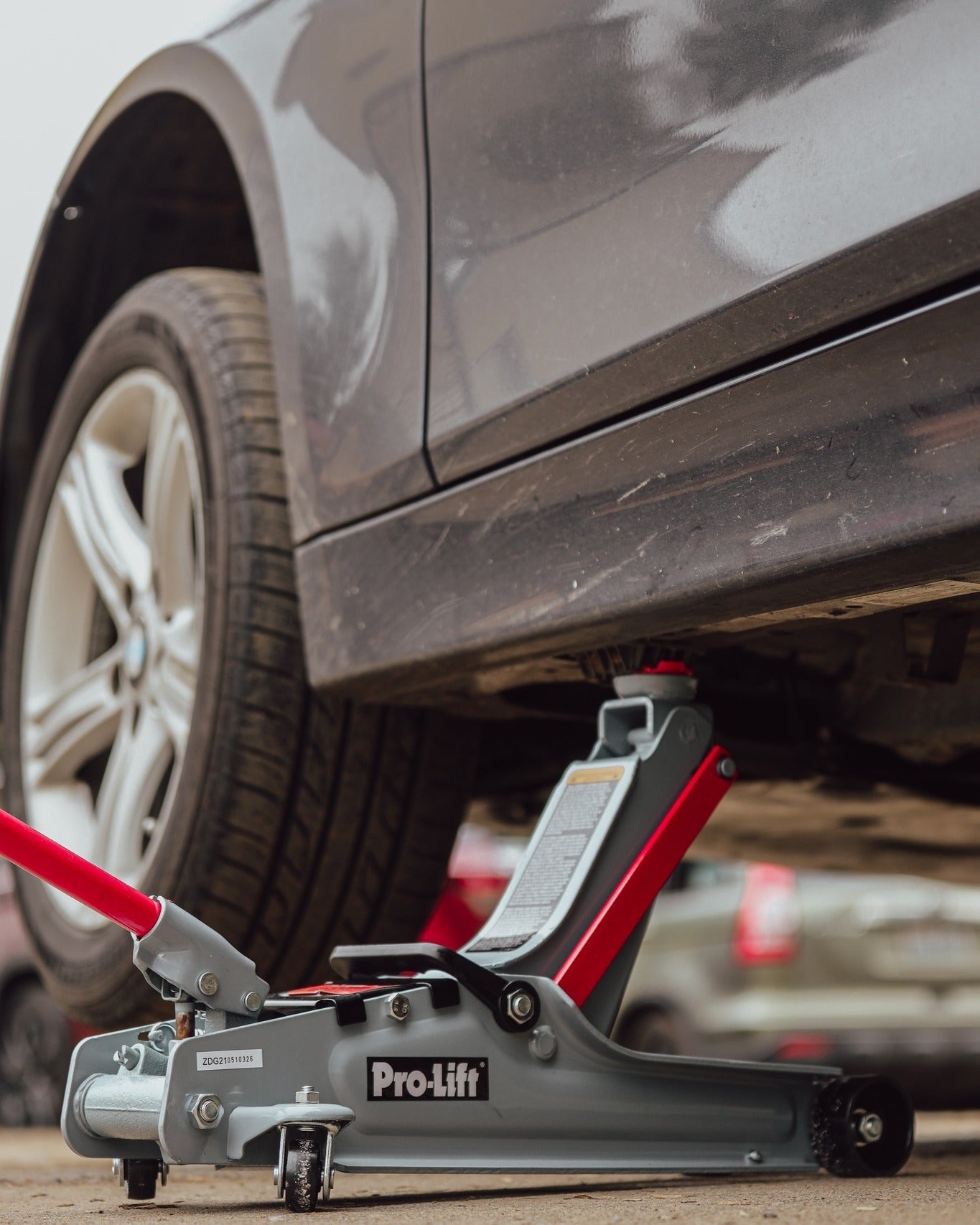 Low-Profile Floor Jack — 2 Ton Capacity, 3-1/2