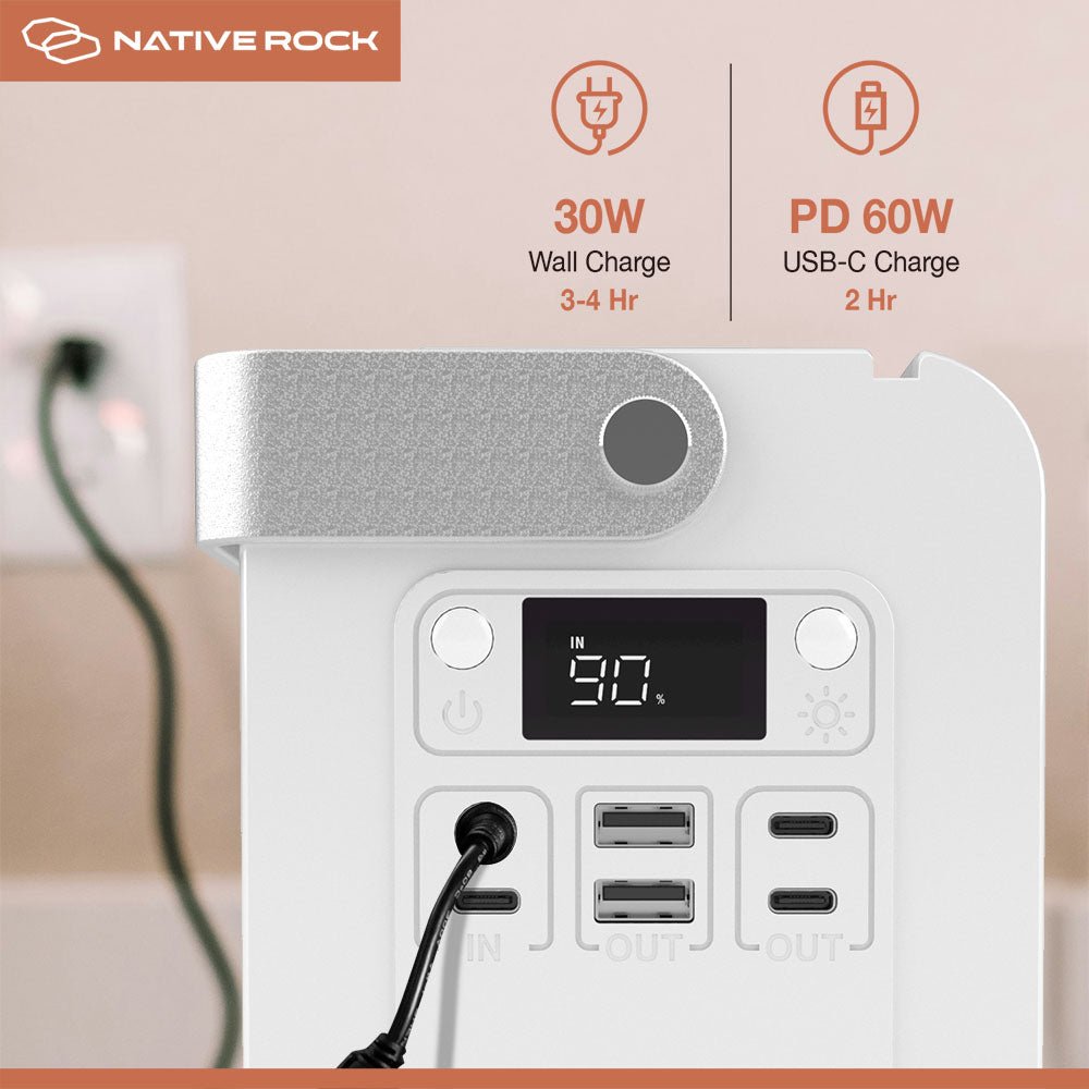 Native Rock 100W Portable Power Station & Wireless Charger - Pro - Lift