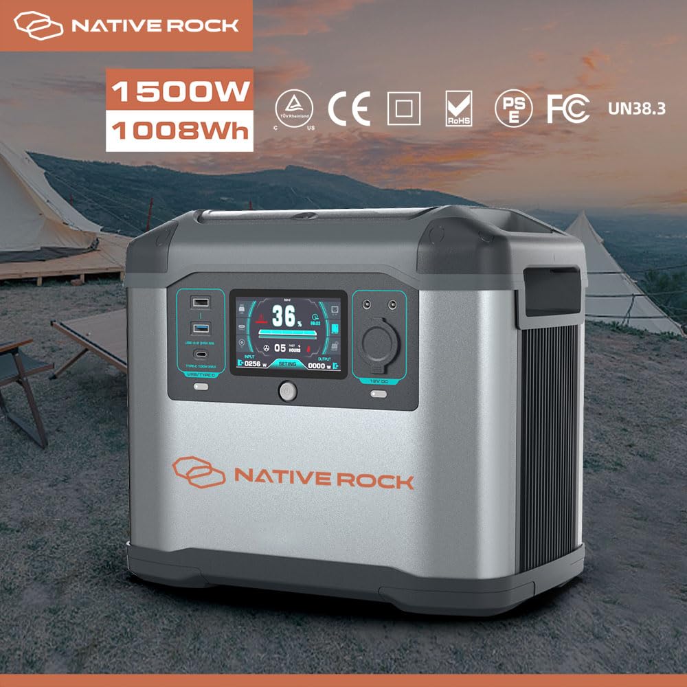 Native Rock 1500W Portable Power Station - Pro - Lift