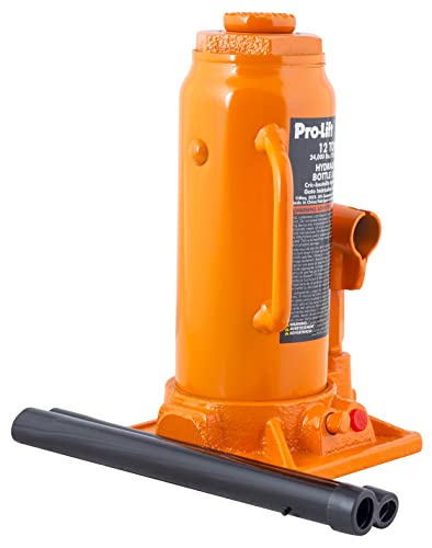 Pro - Lift 12 Ton Hydraulic Bottle Jack - Portable Car Jack 24000 Lbs Capacity with Pump Handle for Car Sedans SUV - Pro - Lift