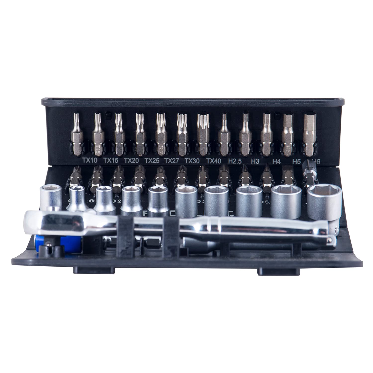 Pro - Lift 37 pcs 1/4” dr. Socket and Bit Set - High - Quality Steel for Excellent Durability and Strength - Pro - Lift