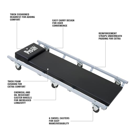 Pro - Lift 40 Inch Automotive Creeper with 6 Swivel casters, 350 lbs Capacity - Pro - Lift