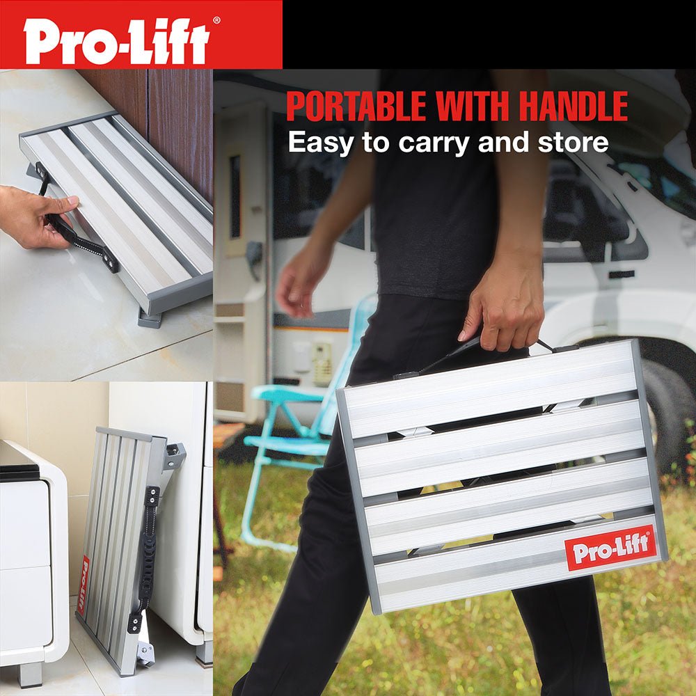 Pro - Lift Adjustable Height Folding Step Stool - Pro - Lift