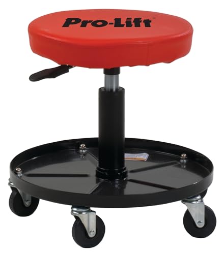 Pro - Lift C - 3001H Pneumatic Chair with 300 lbs Capacity – Black/Red - Pro - Lift