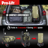 Pro - Lift Collapsible Folding Wagon – Green - Pro - Lift