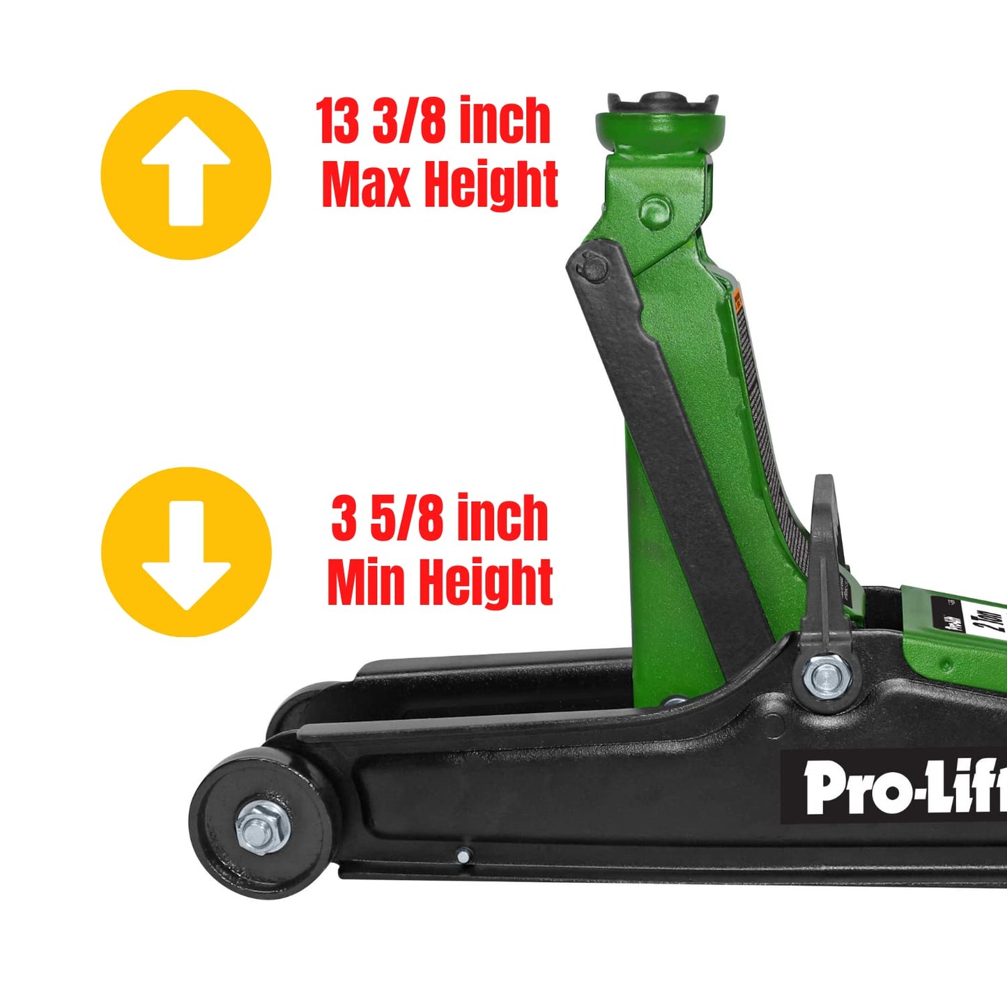 Pro - LifT F - 757G 2 Ton Floor Jack - Car Hydraulic Trolley Jack Lift with 4000 Lbs Capacity - Pro - Lift