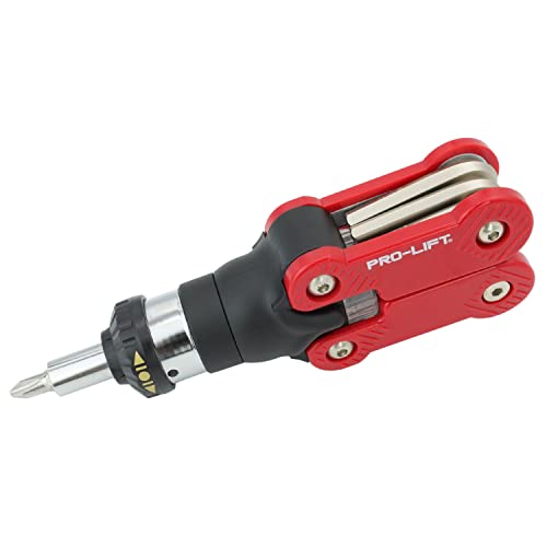 Pro - Lift Multifunctional Ratchet Screwdriver Set - 15 in 1 Magnetic Multibit Screwdriver Combination Tool Set - Made In Taiwan - Ideal for DIYers - Pro - Lift