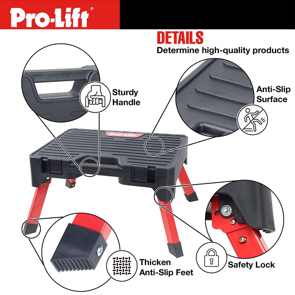 Pro - Lift Portable Storage Step Stool - Pro - Lift