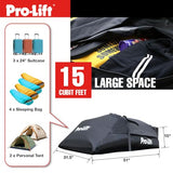 Pro - Lift Rooftop Cargo Carrier Waterproof – 15 Cubic Feet - Pro - Lift