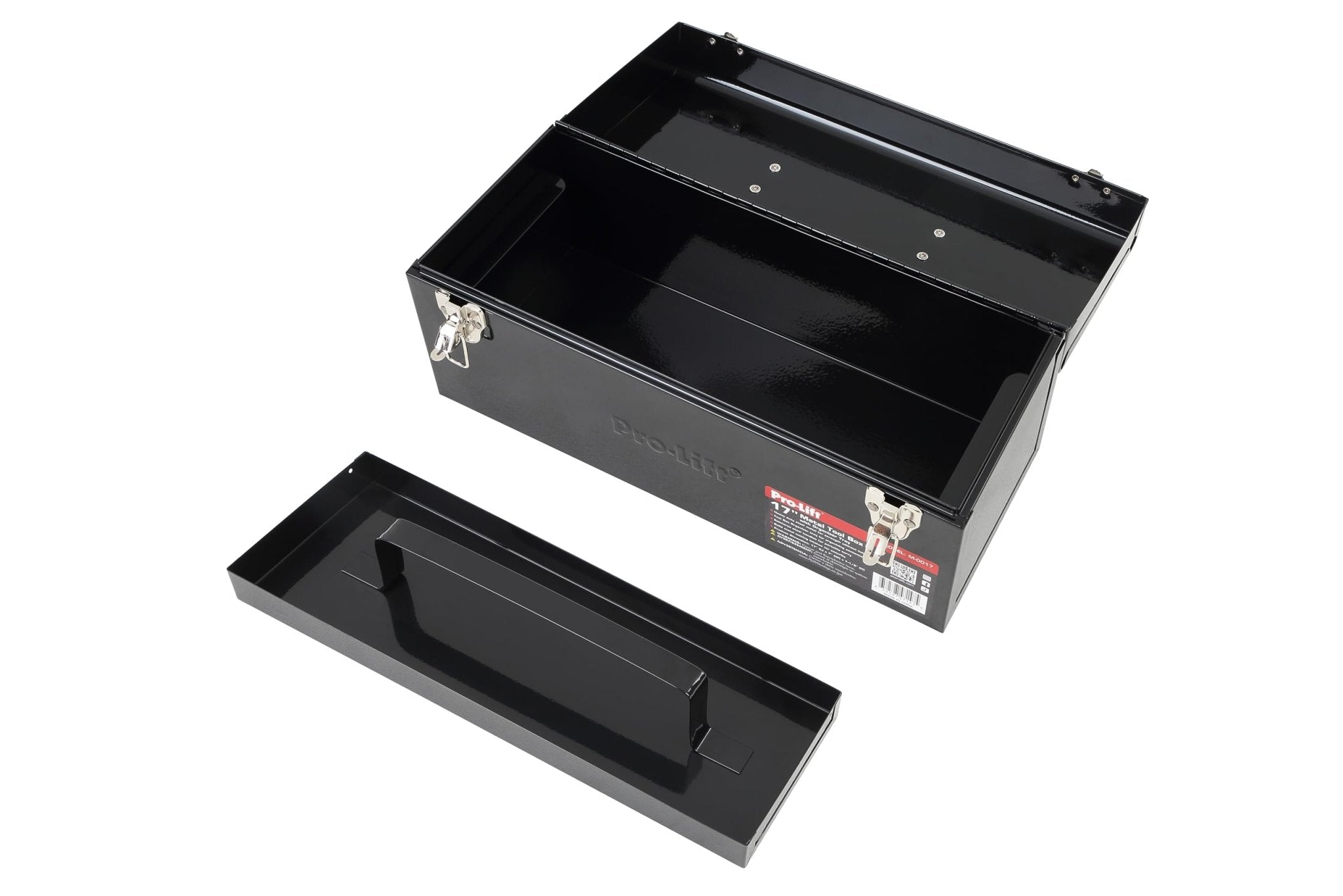 Pro - Lift Steel Tool Box – 17 - inch Metal Toolbox Portable with Handle - Pro - Lift