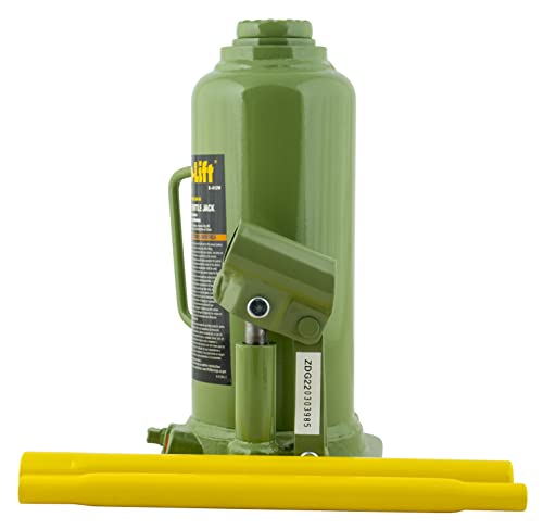 Pro - Lift Welded Bottle Jack 12 Ton - (24,000 Lbs) Capacity Hydraulic Lifting with Side Pump Two - Piece Handle - Pro - Lift