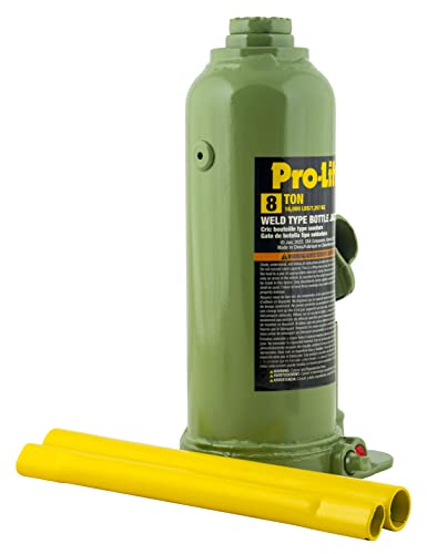 Pro - Lift Welded Bottle Jack 8 Ton - (16,000 Lbs) Capacity Hydraulic Lifting with Side Pump Two - Piece Handle - Pro - Lift