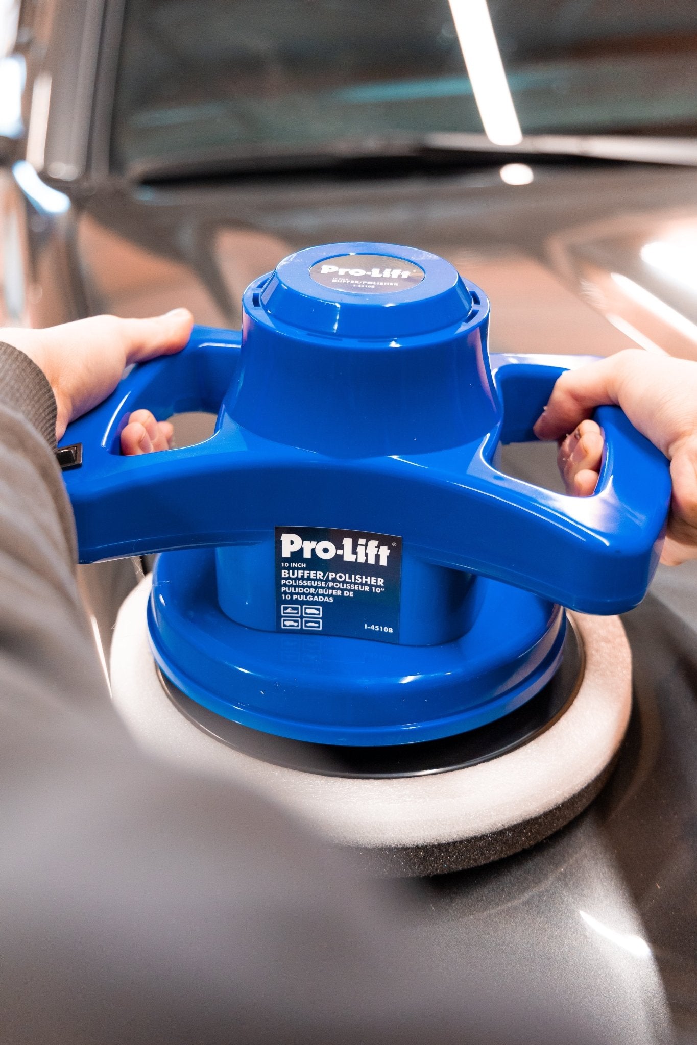 Pro-Lift 10-Inch Buffer/Polisher: High-Speed Car Detailing Made Easy - Pro-Lift