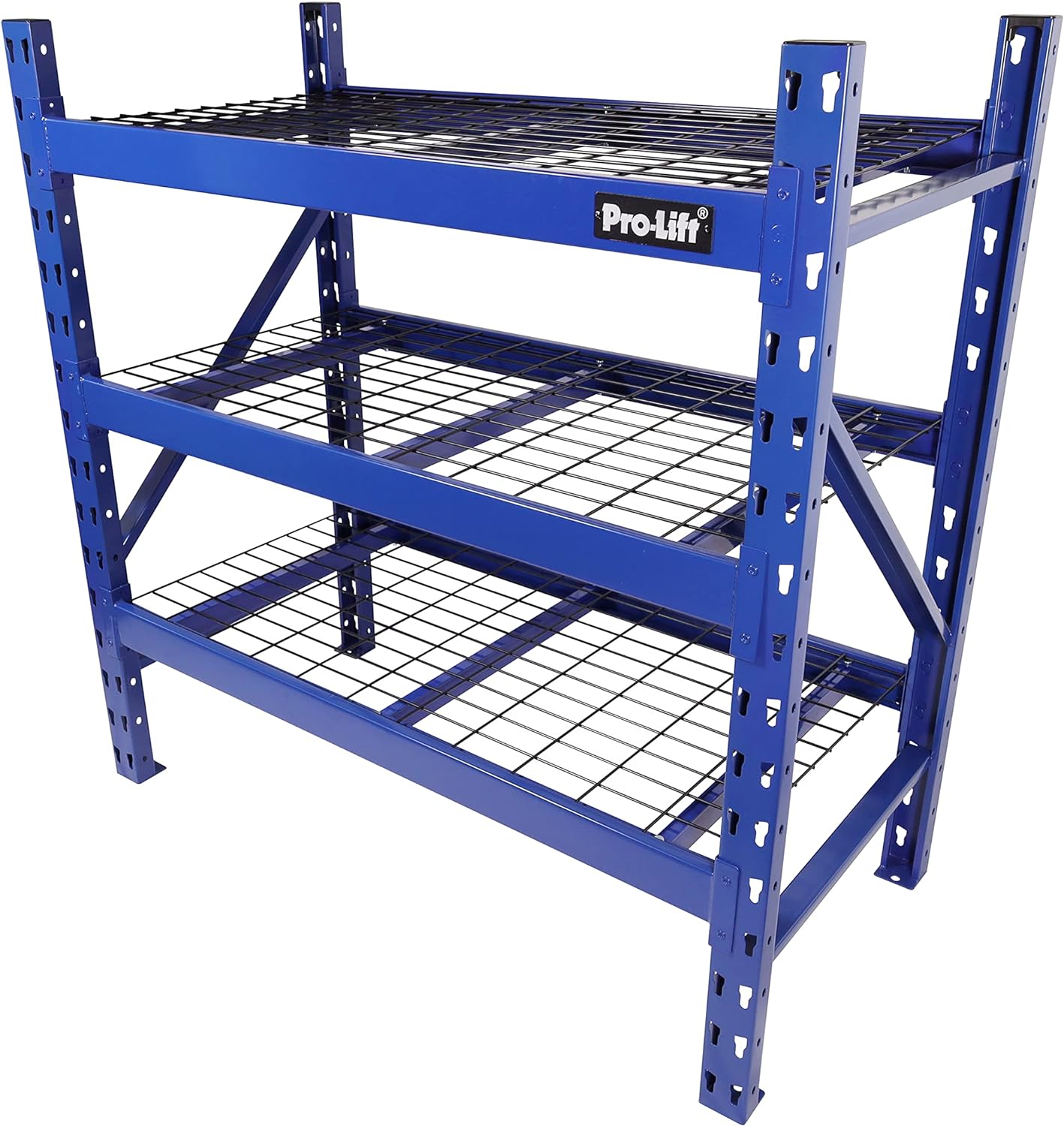 Pro-LifT 3-Tier Heavy Duty Metal Shelving - 3000 lbs Capacity for Garage/Basement Organization - Pro-Lift