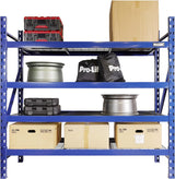 Pro-Lift Master Storage Shelves: Sturdy 4-Tier Adjustable Metal Wire Shelving - 8000 lbs Total Load Capacity for Supreme Garage & Basement Organization - Pro-Lift