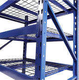 Pro-Lift Master Storage Shelves: Sturdy 4-Tier Adjustable Metal Wire Shelving - 8000 lbs Total Load Capacity for Supreme Garage & Basement Organization - Pro-Lift