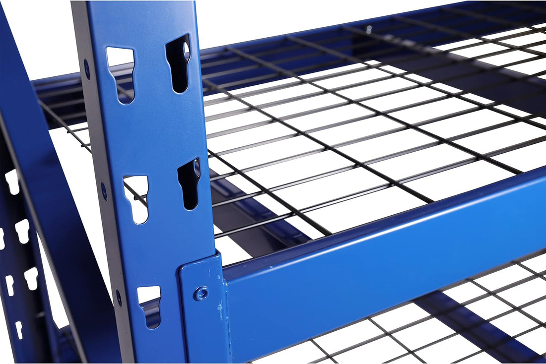 Pro-Lift Master Storage Shelves: Sturdy 4-Tier Adjustable Metal Wire Shelving - 8000 lbs Total Load Capacity for Supreme Garage & Basement Organization - Pro-Lift