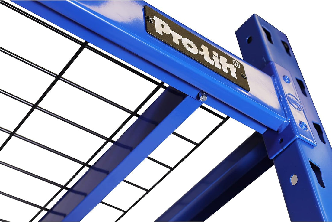 Pro-Lift Master Storage Shelves: Sturdy 4-Tier Adjustable Metal Wire Shelving - 8000 lbs Total Load Capacity for Supreme Garage & Basement Organization - Pro-Lift